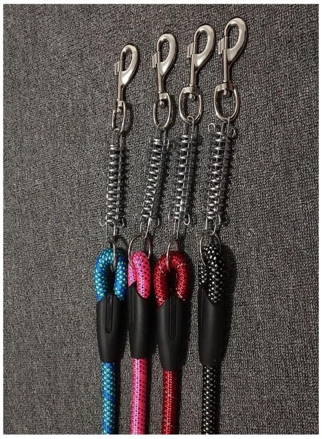 KsPups Heavy Duty Nylon Spring Rope or Training Leash, Pet Cable with Comfortable Handle & Hook for Large Breed and Dogs (Pack of 1, Multicolor) - Image 3